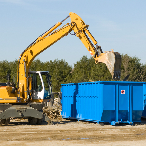 are there any restrictions on where a residential dumpster can be placed in New California OH